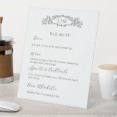 Signe De Table Chic crête botanique Signature Boisson mariage Sig (In SItu)