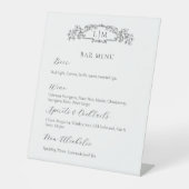 Signe De Table Chic crête botanique Signature Boisson mariage Sig (Recto)