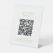 Signe De Table Chic Gold Business Obtenons des médias sociaux (Recto)