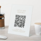 Signe De Table Chic Gold Business Obtenons des médias sociaux (In SItu)