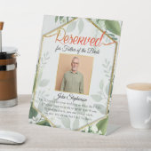 Signe De Table Chic Green Sauvez Un Siège Photo Mariage Memorial (In SItu)