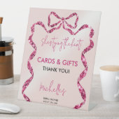 Signe De Table Chic Parties scintillant Rose Bow Elle Attache Le (In SItu)