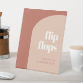 Signe De Table Chic peach terracotta arch Flip Flops wedding (In SItu)