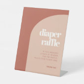 Signe De Table Chic pêche en terre cuite arche Diaper Raffle (Recto)