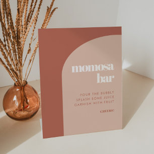 Signe De Table Chic pêche en terre cuite arche Momosa bar