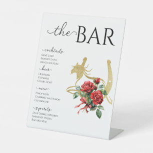 Signe De Table Chic Race Horse Derby & Drink Party Equestrio Bar