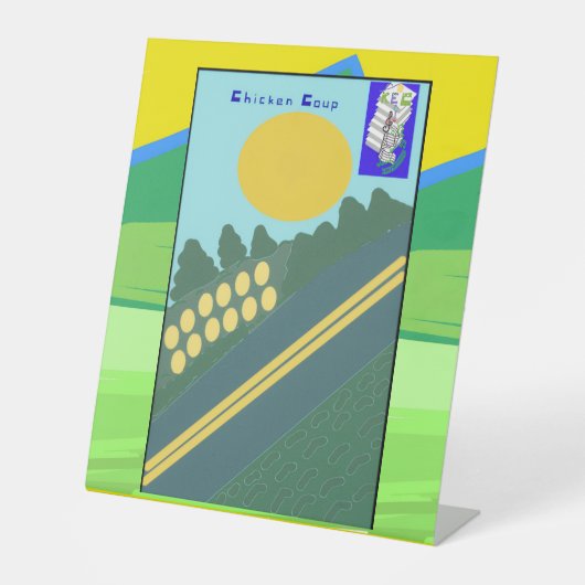 Signe De Table Chicken Coup  (Recto)