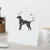Signe De Table Chien dalmate - Halloween Lune Silhouette Classic (In SItu)