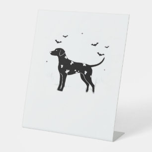 Signe De Table Chien dalmate - Halloween Lune Silhouette Classic