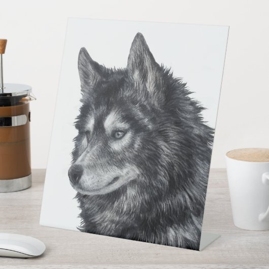 Signe De Table Chien de Balto (In SItu)