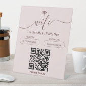 Signe De Table Chien Grooming Business Sign Connexion WiFi gratui (In SItu)