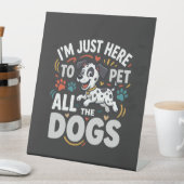 Signe De Table Chiens Drôles Amoureux Des Animaux Vector (In SItu)