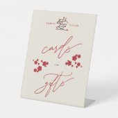 Signe De Table Chinese Love Red Cherry Blossoms Cartes & Cadeaux (Recto)