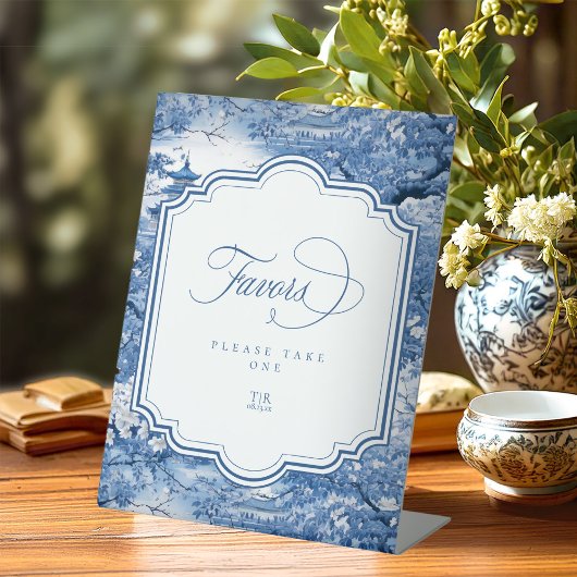 Signe De Table Chinoiserie Mariage Favors Motif ID1094