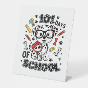Signe De Table Chiot Dalmatien 101 jours d'école