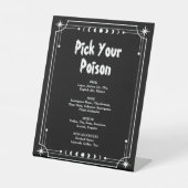 Signe De Table Choisissez votre barre d'Halloween Poison (Recto)