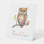 Signe De Table Chouette personnalisée (Recto)