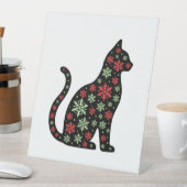 Signe De Table Christmas Cat T-Shirt (In SItu)