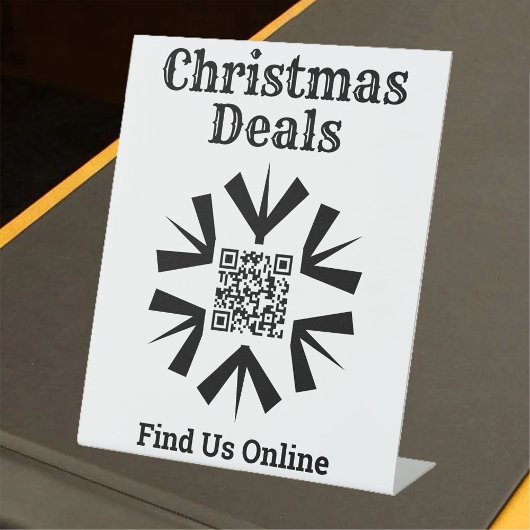 Signe De Table Christmas Deals Online with QR Code