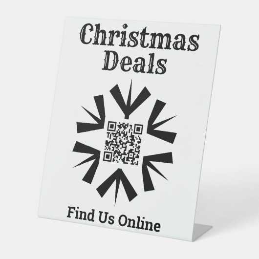 Signe De Table Christmas Deals Online with QR Code (Recto)
