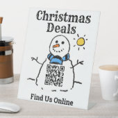 Signe De Table Christmas Deals Online with QR Code Pedestal Sign (In SItu)