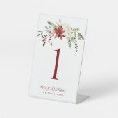 Signe De Table Christmas Table Numbers Elegant Berries Greenery (Recto)