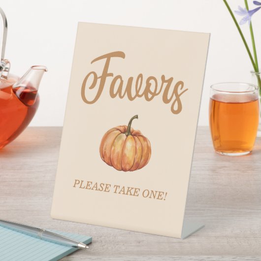 Signe De Table Chute Citrouille Favoriser (In SItu)