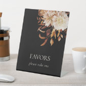 Signe De Table Chute Noir Mariage Faveurs (In SItu)