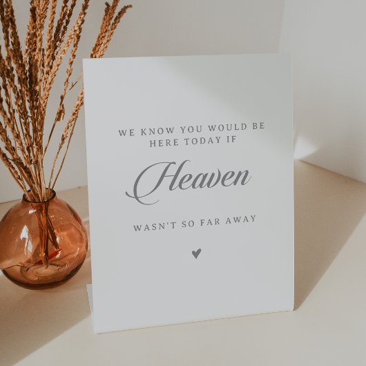 Signe De Table Ciel de calligraphie chic classique Mariage Mémori