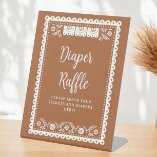 Signe De Table Cielito Lindo Baby shower mexicain Déchets Raffle