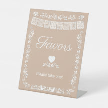 Cielito Lindo Faveurs pour Baby Shower Beige