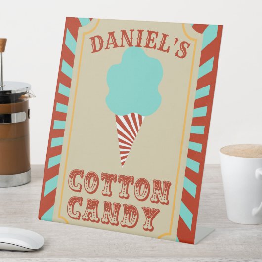 Signe De Table Cirque Anniversaire Fête Nourriture (In SItu)