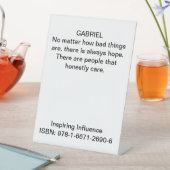 Signe De Table Citation de caractère de "Inspirer l'influence" (In SItu)