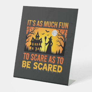 Signe De Table Citation de sorcière de maison hantée Halloween