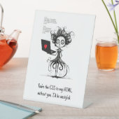 Signe De Table Citation d'Humour mignon Nerd Funny Valentines Jou (In SItu)