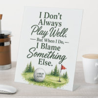 Citation drôle de golf pour décoration de maison d