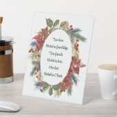 Signe De Table Citation mariage Inspiration Noël Floral rouge (In SItu)