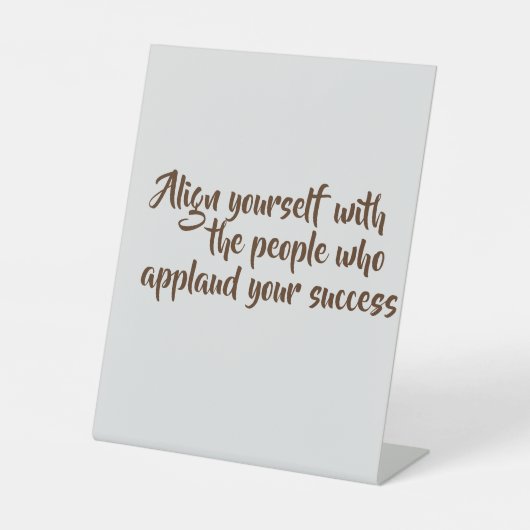 Signe De Table Citation Motivationnelle Originale Signale Pedesta (Recto)