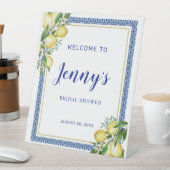 Signe De Table Citron Botanique Bleu Fête des mariées Carrelage B (In SItu)