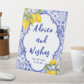 Signe De Table Citron Fête des mariées principale Squeeze Conseil (In SItu)