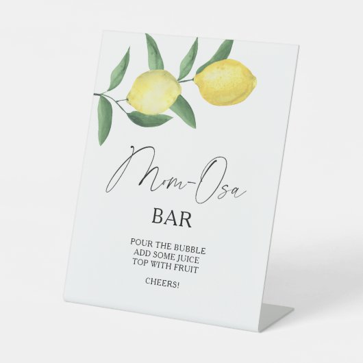 Signe De Table Citrons - Affiche de bar Mon-osa (Recto)