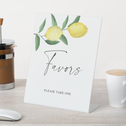 Signe De Table Citrons - Affiche Faveurs (In SItu)
