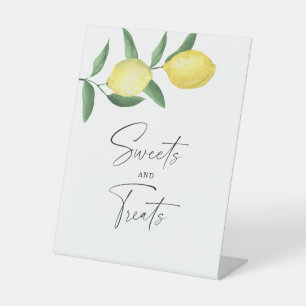 Signe De Table Citrons - bonbons et friandises poster baby shower