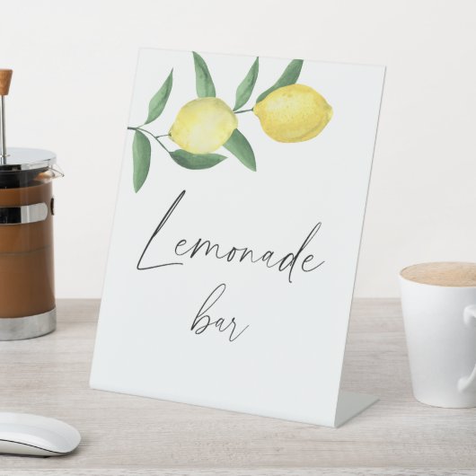 Signe De Table Citrons - Poster des boissons (In SItu)
