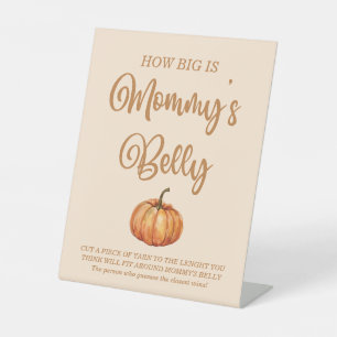 Signe De Table Citrouille d'automne Baby shower quelle est sa tai
