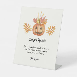 Signe De Table Citrouille Fleur Halloween Chauffage automne Raffi