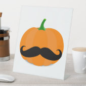 Signe De Table citrouille halloween avec barbe (In SItu)