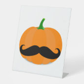 Signe De Table citrouille halloween avec barbe (Recto)