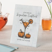 Signe De Table Citrouille Martini Signature Boisson (In SItu)