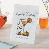 Signe De Table Citrouille Martini Signature Boisson (In SItu)